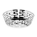 12" Polished Stainless Steel Round Basket